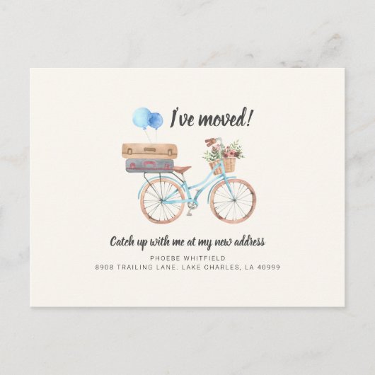 Ik heb de Moderne Verandering van Adres Bewegend b Briefkaart (Voorkant)