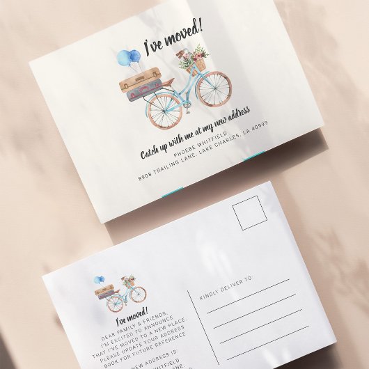 Ik heb de Moderne Verandering van Adres Bewegend b Briefkaart