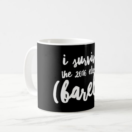 Ik heb de mok van de verkiezingen van 2016 overlee (Voorkant links)