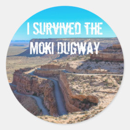 Ik heb de Moki Dugway Sticker overleefd