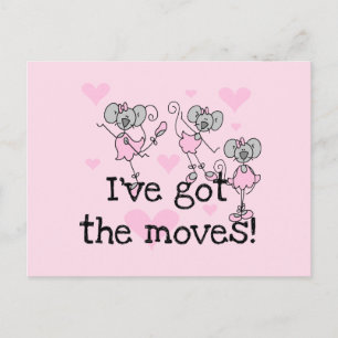 Ik Heb de Moves Ballerina T-shirts en Cadeaus Briefkaart
