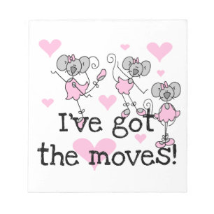 Ik Heb de Moves Ballerina T-shirts en Cadeaus Notitieblok