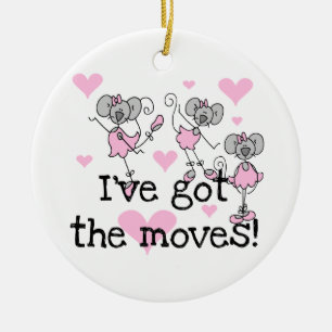 Ik heb de Moves Ballerina T-shirts en geschenken Keramisch Ornament