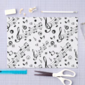 Ik heb de muziek in me tissuepapier (Craft)