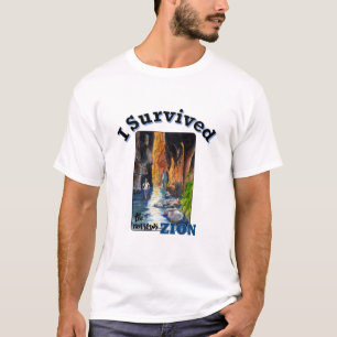 Ik heb de Narrows overleefd, Zion National Park T-shirt