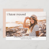 Ik heb de Neutrale Nieuwe Adres van de Foto van de Aankondiging (Voorkant / Achterkant)