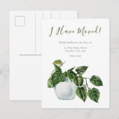 Ik heb de Nieuwe Verandering van het Huis van Adre Aankondigingskaart (Voorkant / Achterkant)