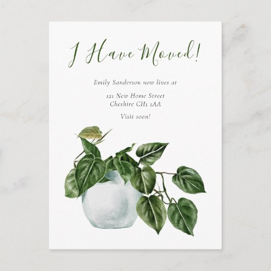 Ik heb de Nieuwe Verandering van het Huis van Adre Aankondigingskaart (Voorkant)