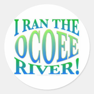 Ik heb de Ocoee rivier gerund Ronde Sticker