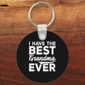 Ik heb de oma moederdag grootouderendag sleutelhanger (Voorkant)