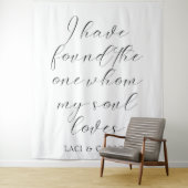 "Ik heb de One" bruiloft achtergrond banner gevond Wandkleed (In situ)