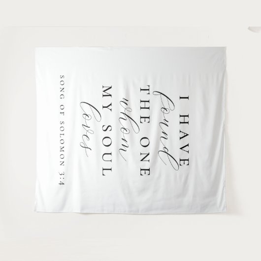 Ik heb de One Quote Wedding Backdrop Banner gevond Wandkleed (Voorkant (horizontaal))