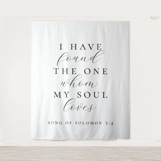 Ik heb de One Quote Wedding Backdrop Banner gevond Wandkleed (Voorkant)