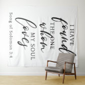 Ik heb de One Quote Wedding Backdrop Banner gevond Wandkleed (In Situ (horizontaal))