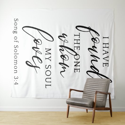 Ik heb de One Quote Wedding Backdrop Banner gevond Wandkleed (In Situ (horizontaal))