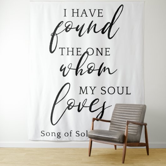 Ik heb de One Quote Wedding Backdrop Banner gevond Wandkleed (In situ)