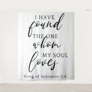 Ik heb de One Quote Wedding Backdrop Banner gevond Wandkleed