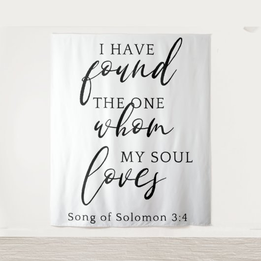 Ik heb de One Quote Wedding Backdrop Banner gevond Wandkleed (Voorkant)