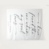 Ik heb de One Quote Wedding Backdrop Banner gevond Wandkleed (Voorkant (horizontaal))