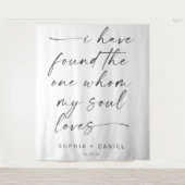 Ik heb de One Quote Wedding Backdrop Banner gevond Wandkleed (Voorkant)