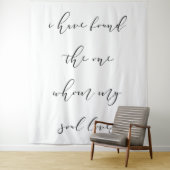 "Ik heb de One" Wedding Achtergrond Banner Wandkleed (In situ)