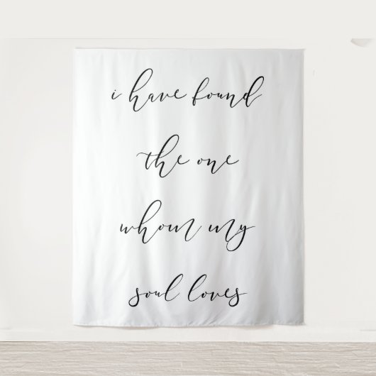 "Ik heb de One" Wedding Achtergrond Banner Wandkleed (Voorkant)