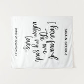 Ik heb de One Wedding Signage Photo Booth gevonden Wandkleed (Voorkant (horizontaal))