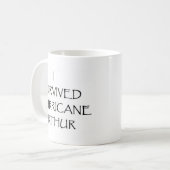 Ik heb de orkaan Arthur overleefd Koffiemok (Voorkant links)