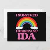 Ik heb de orkaan Ida overleefd Postcard Briefkaart (Voorkant / Achterkant)