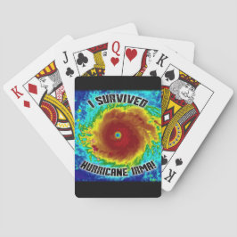Ik heb de orkaan Irma-speelkaarten overleefd Pokerkaarten