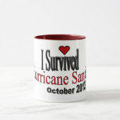 Ik heb de orkaan Sandy Coffee Mok overleefd (Midden)