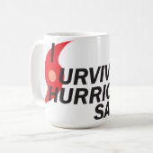 Ik heb de orkaan Sandy overleefd Koffiemok (Voorkant links)