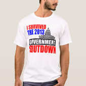 Ik heb de overheidsshutdown overleefd t-shirt (Voorkant)