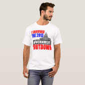 Ik heb de overheidsshutdown overleefd t-shirt (Voorkant volledig)