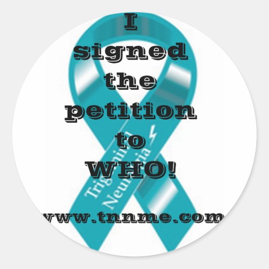 Ik heb de petitie stickers ondertekend... (Voorkant)