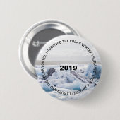 Ik heb de Polar Vortex 2019-knop overleefd Ronde Button 5,7 Cm (Voorkant /achterkant)