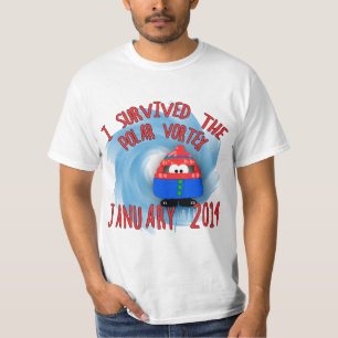 Ik heb de POLAR VORTEX in januari 2014 overleefd T-shirt