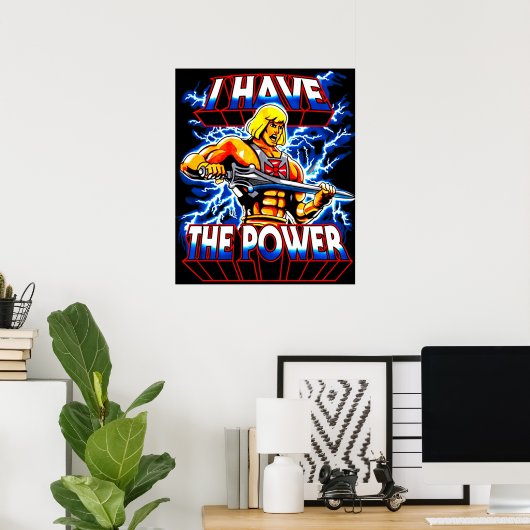 Ik heb de Power Heman Poster (Thuiskantoor)