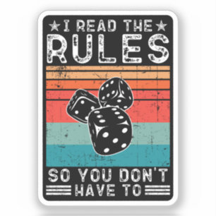 Ik heb de regels gelezen, zodat je niet hoeft te s sticker