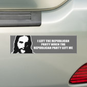 Ik heb de Republikeinse Partij verlaten, toen de R Bumpersticker (Op auto)