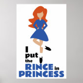 Ik heb de Rince in Princess gezet | Red Hair Irish Poster (Voorkant)