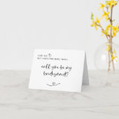 Ik heb de Ring | Bruidsmeisje Kaart (Gele Bloem)