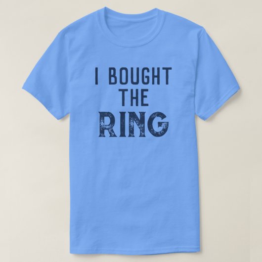 "Ik heb de Ring" Groom gekocht T-shirt (Design voorkant)