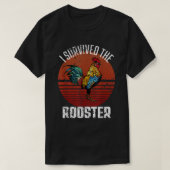 Ik heb de Rooster Funny Chicken Lover overleefd T-shirt (Design voorkant)