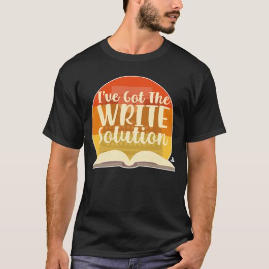 Ik heb de schrijfoplossing Grappige auteur slogan T-shirt (Voorkant)