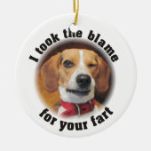 Ik heb de schuld genomen voor je kerstversiering. keramisch ornament (Voorkant)