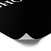 ik heb de serif grappige typografie gemaakt poster (Hoek)