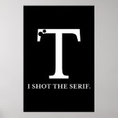 ik heb de serif grappige typografie gemaakt poster (Voorkant)