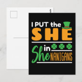 Ik heb de She in Shenanigans St Patricks Vrouwen g Briefkaart (Voorkant / Achterkant)