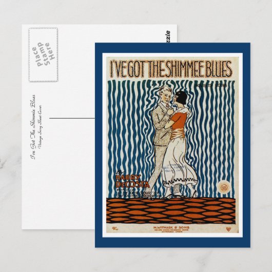 Ik heb de Shimmie Blues. Briefkaart (Voorkant / Achterkant)